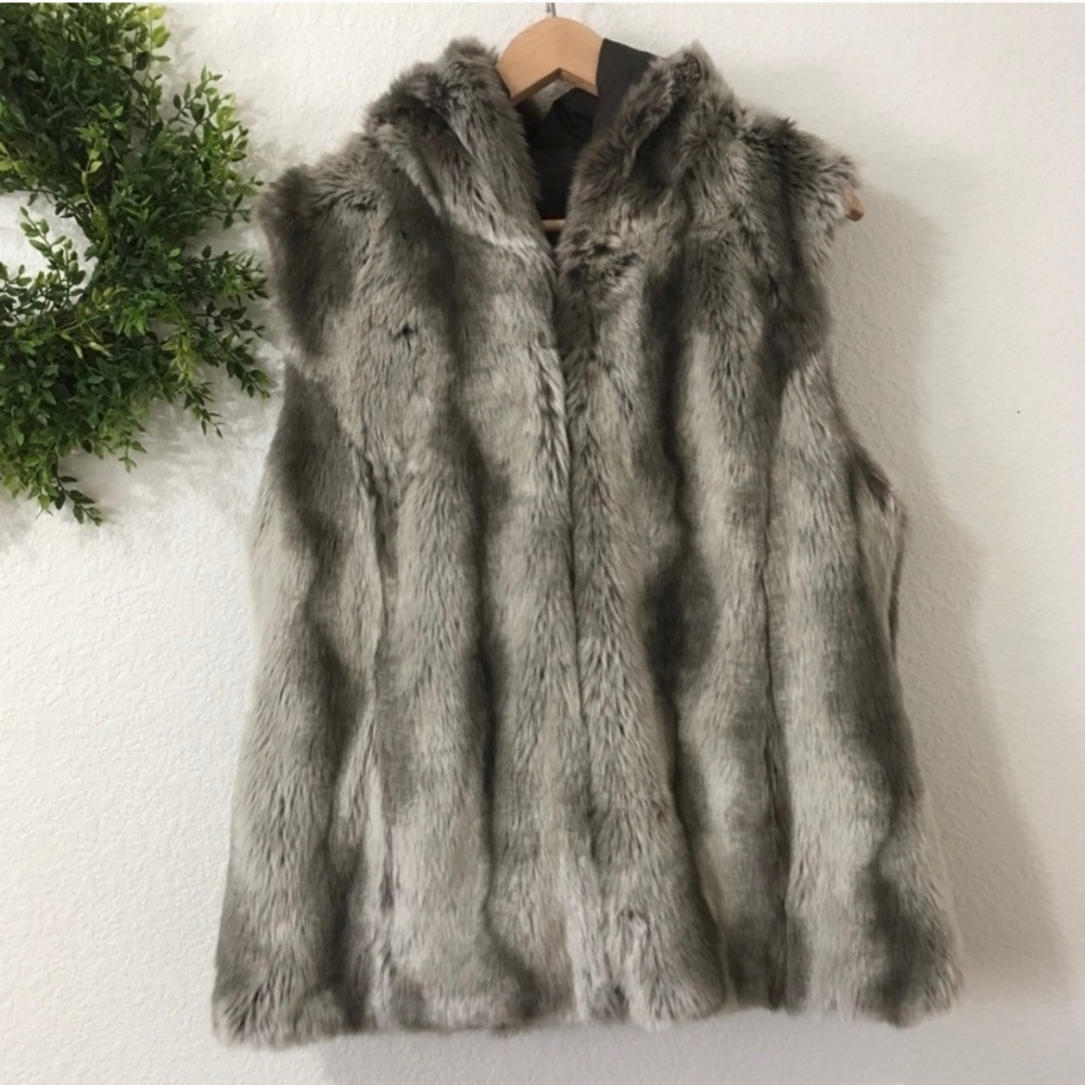 Kristen Blake Faux Fur Reversible Vest